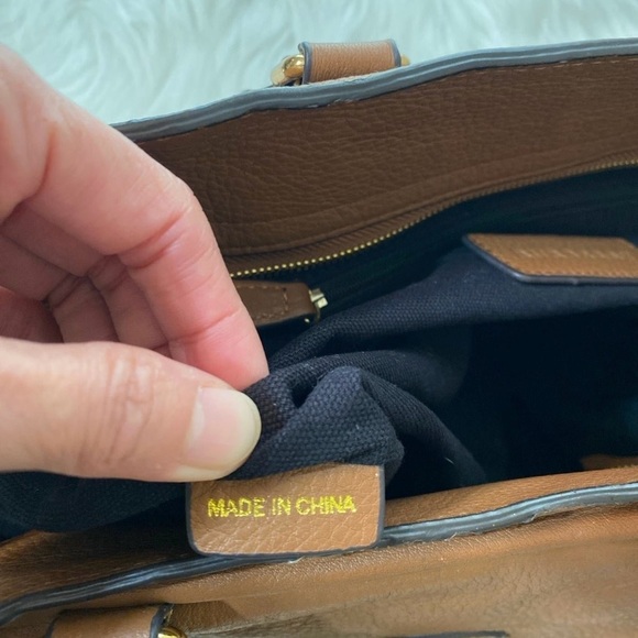 Vintage Authentic Burberry Leather House Check Harcourt Satchel CHINA MEDIUM - Picture 9 of 12